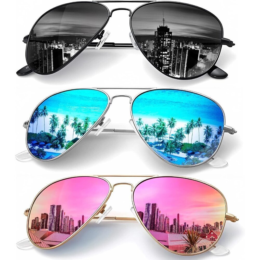 Classic Aviator Sunglasses Polarized UV Protection Men Women Driving